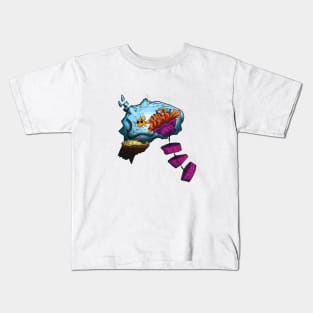 Demon Water Skull Kids T-Shirt